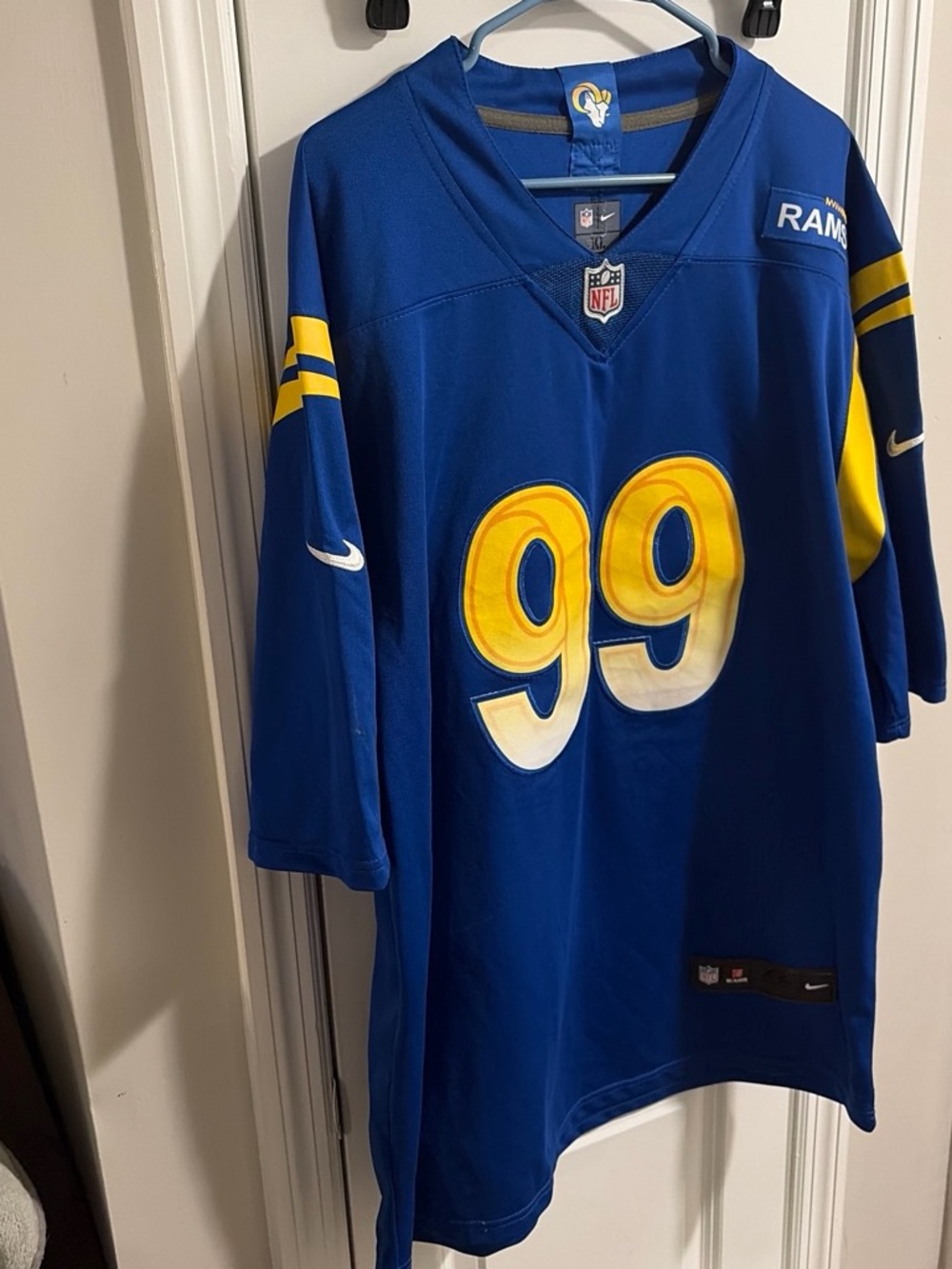 NFL Los Angeles Rams Royal Blue & Gold #99 Game Jersey